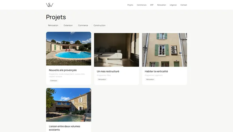 Site WS Architecture — créé et livré par Quicklify